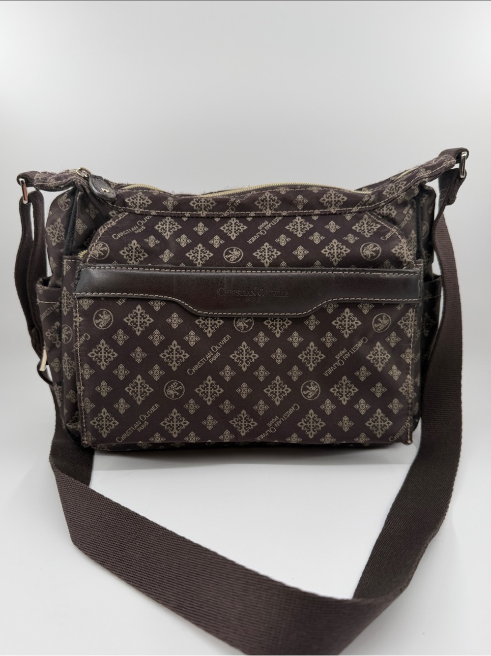 Brown Crossbody Messenger Bag
